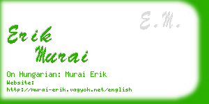 erik murai business card